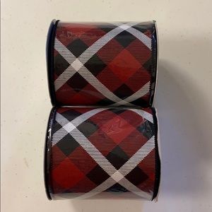 4” Printed Plaid Ribbon